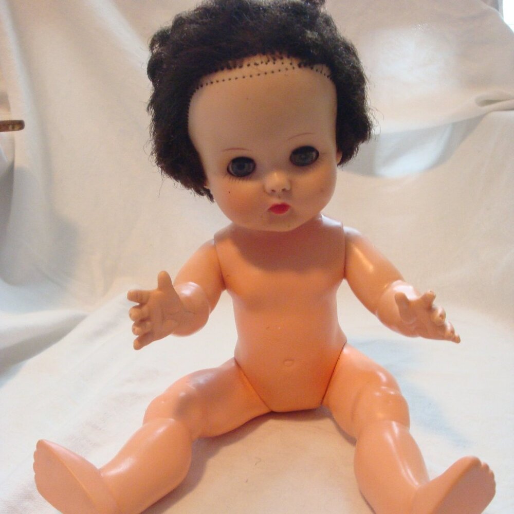 Horsman Doll Vintage 1959 Vinyl Plastic Sleepy Eyes PARTS ONLY